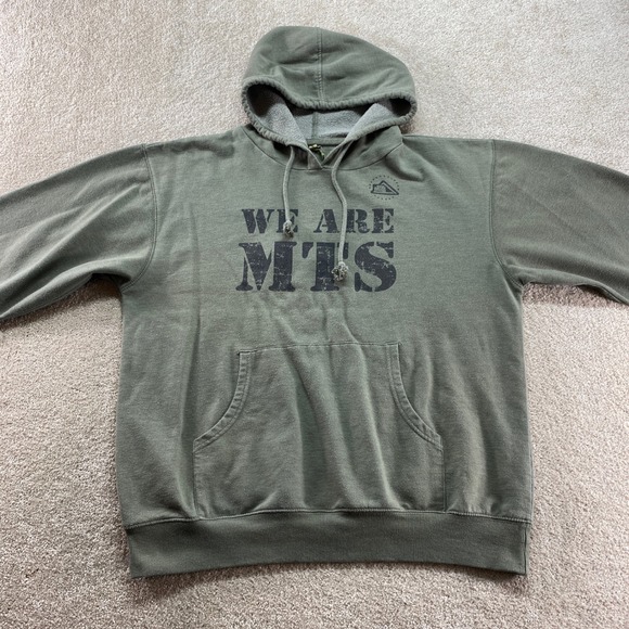 econscious Hoodie Mens Large Green We Are MT'S Graphic Organic Cotton Blend - Picture 8 of 13